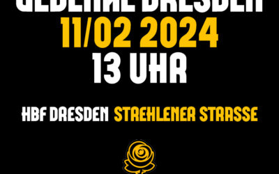 Treffpunkt zum Dresden-Gedenken 2024