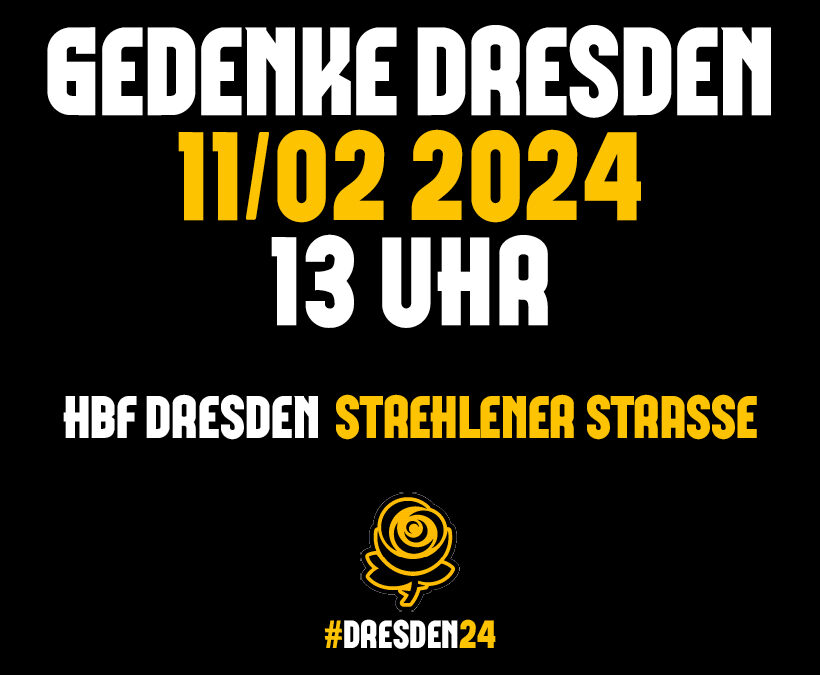 Treffpunkt zum Dresden-Gedenken 2024